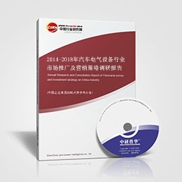 2014-2018年汽车电气设备行业市场推广及营销策略调研